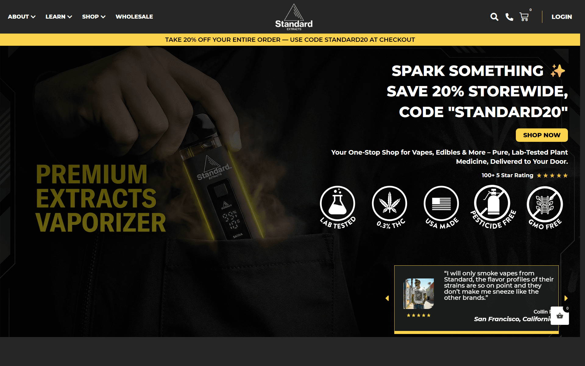 StandardCBD screenshot